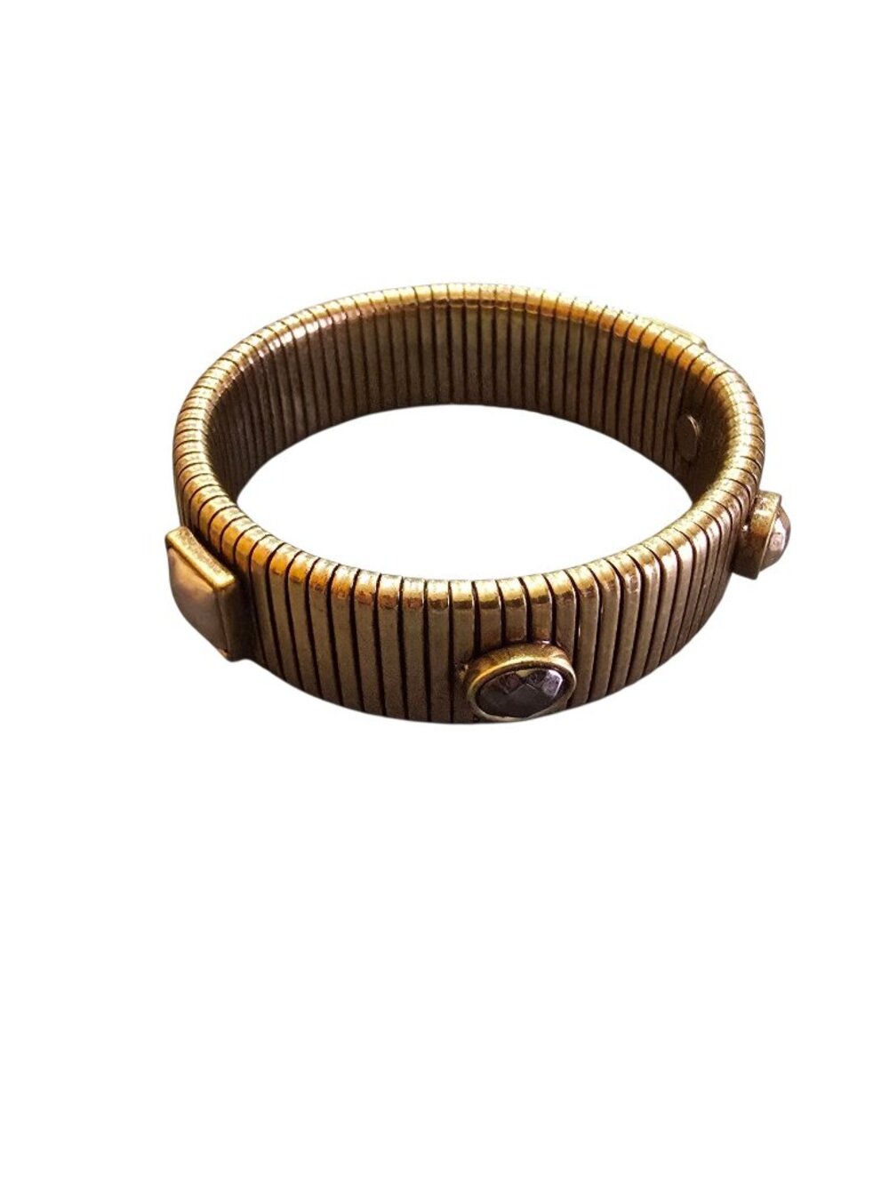 Vintage Jennifer Miller Flex Bracelet with Bezel Set Stones (A9308)